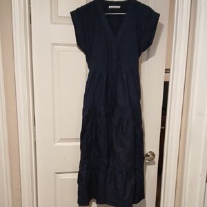 Abercrombie & Fitch Dark Blue Maxi Dress